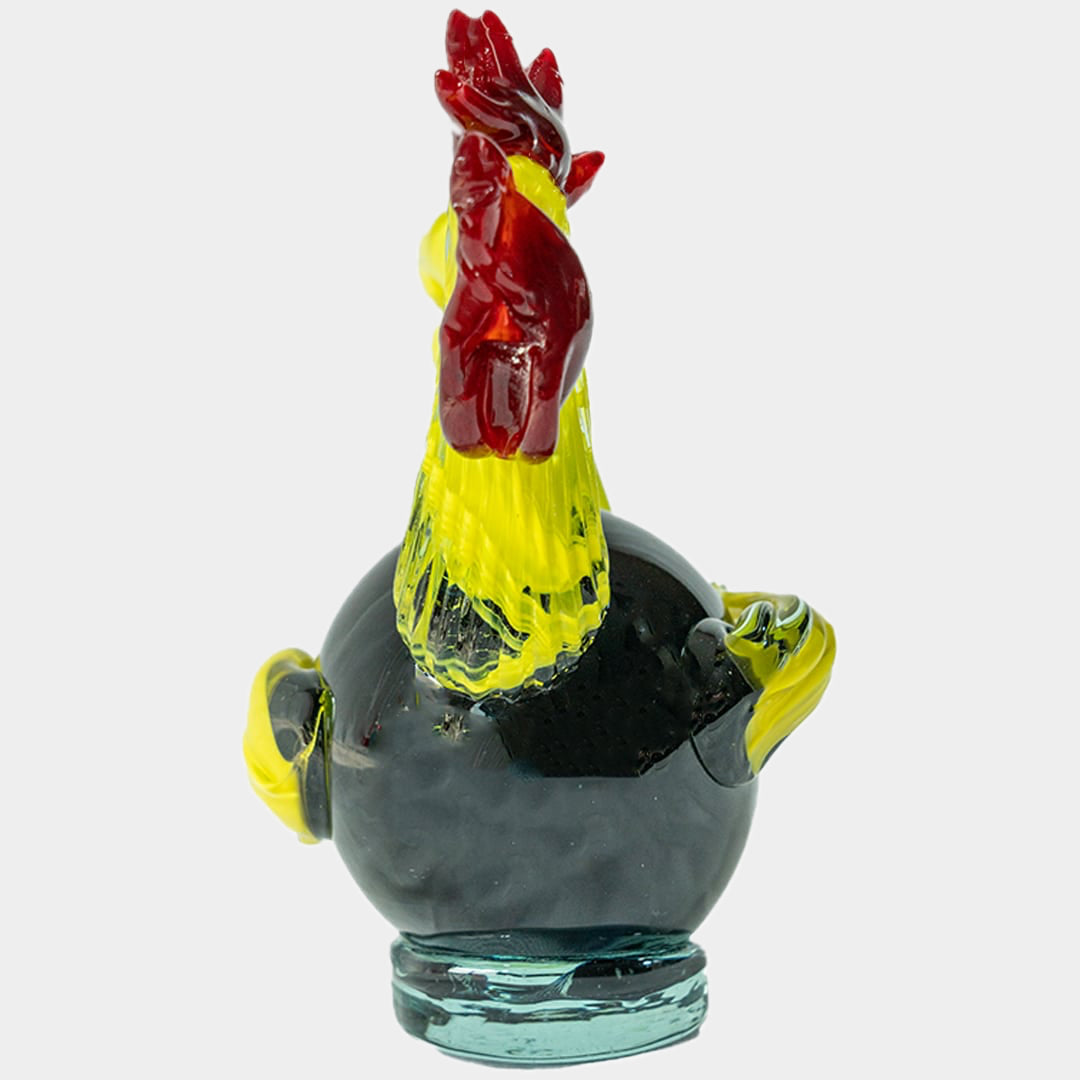 İtalyan Murano Üfleme Cam Horoz Biblosu