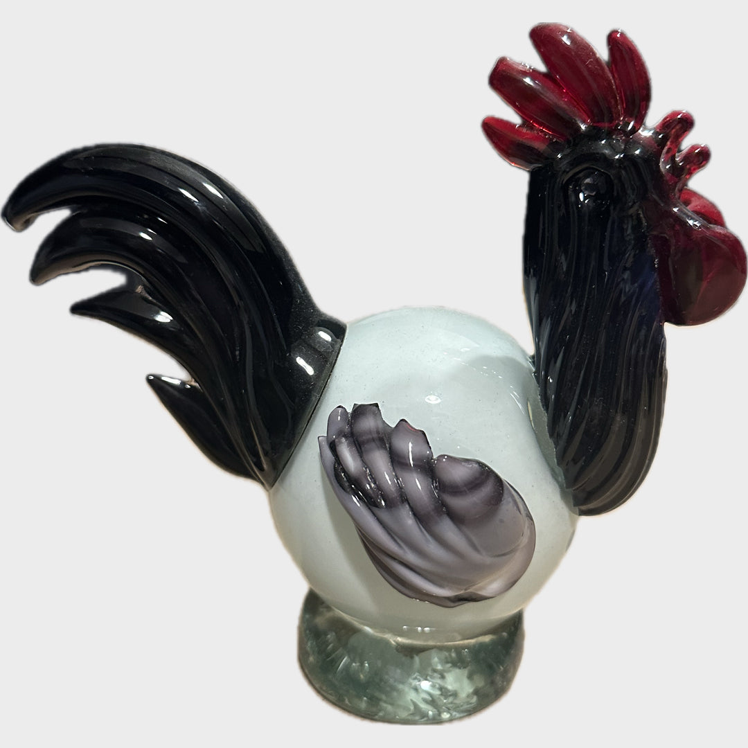 İtalyan Murano üfleme cam horoz