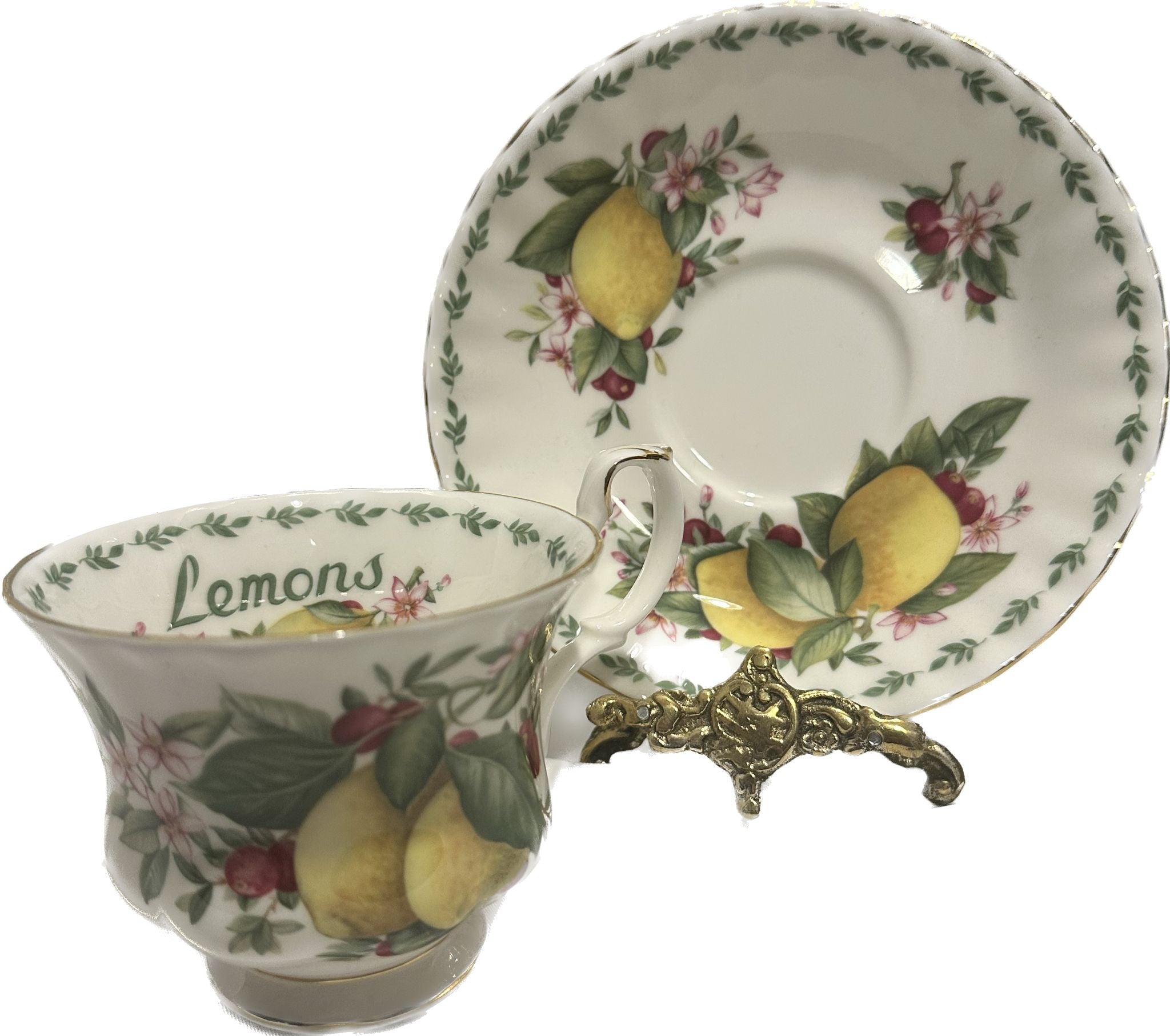 İngiliz Royal Albert Covent Garden Fruit Serisi Lemons Çay Fincanı