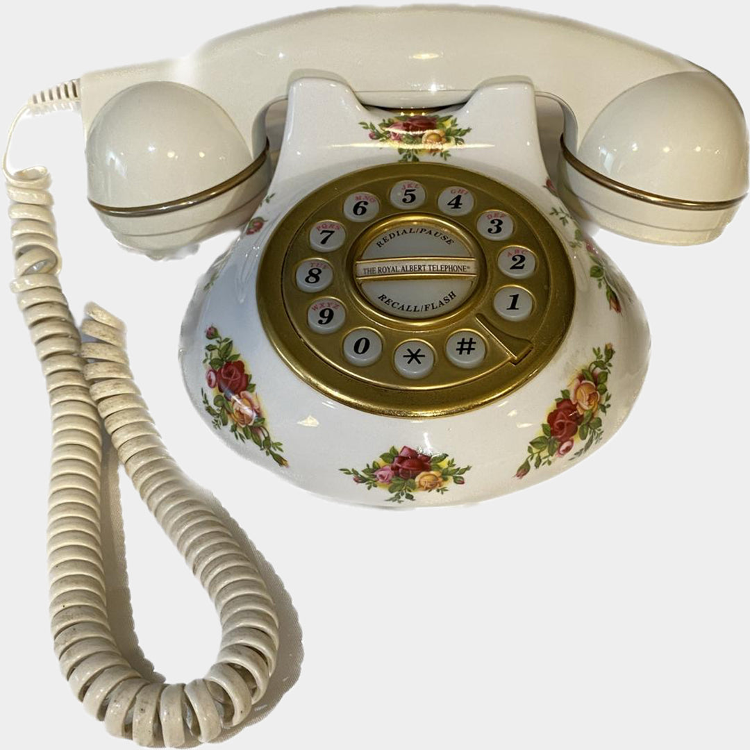 Royal Albert Old Country Roses serisi seramik telefon