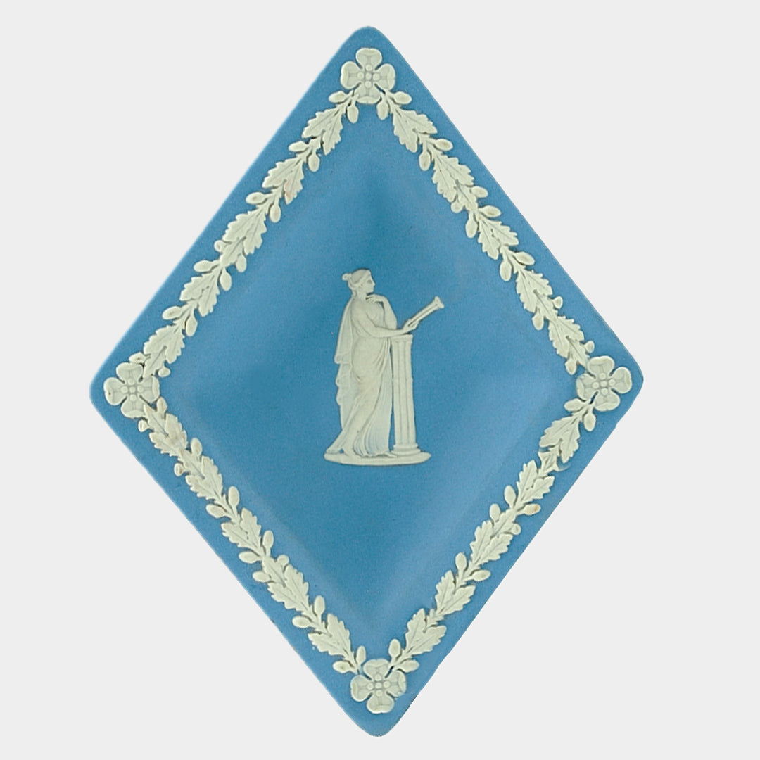 Wedgwood Mavi Karo Tabak