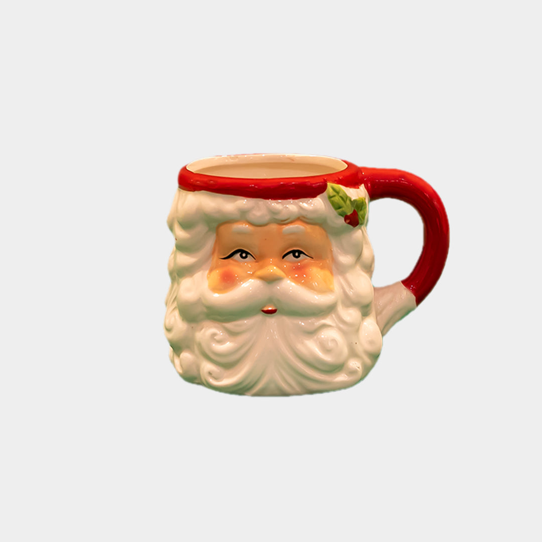 Avrupa Noel Baba şeklinde seramik kupa