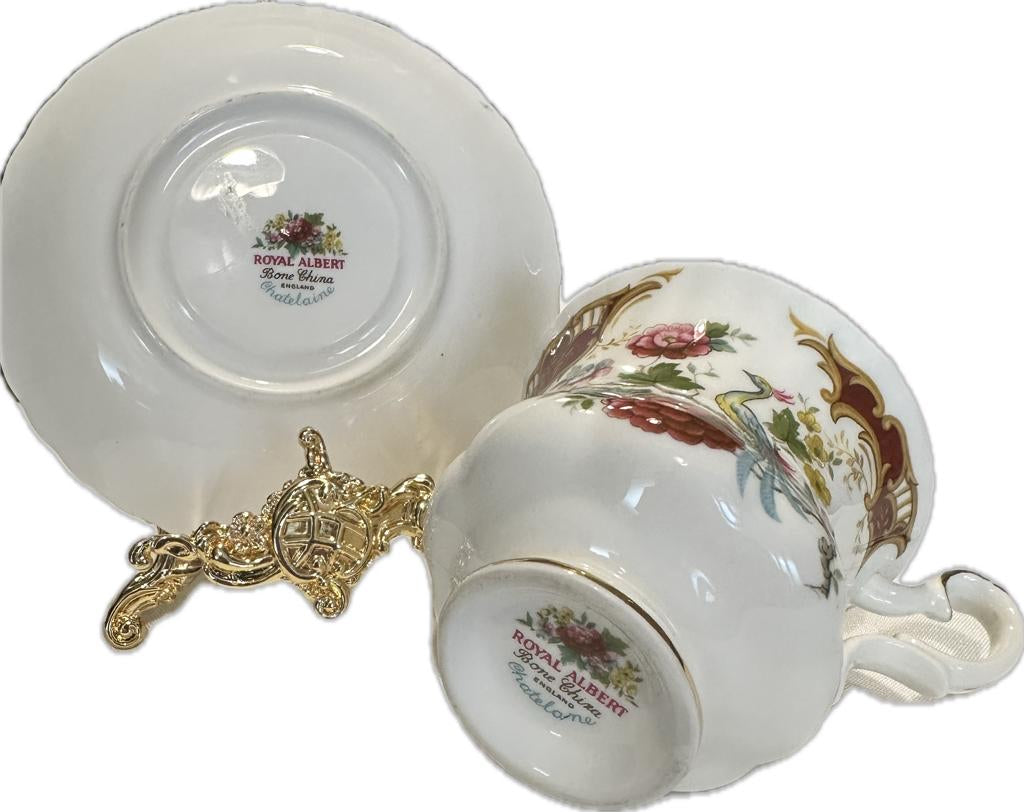 Royal Albert Chatelaine serisi duble kahve fincanı