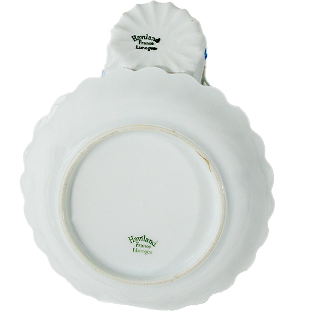 Haviland Limoges mavi çiçekli kahve fincanı 2’li set