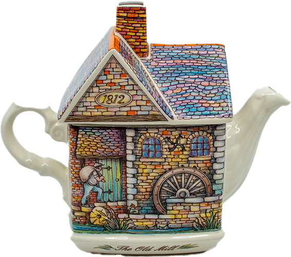 İngiliz Sadler ‘’The Old Mill ‘’ isimli vintage eski çiftlik evi şeklinde porselen pot