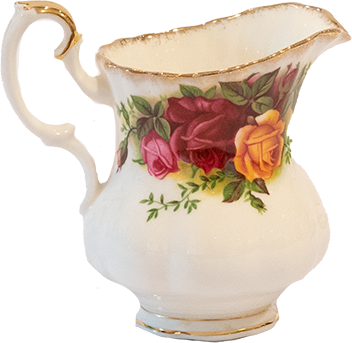 Royal Albert Old Country Roses  serisi 6’lı tiro çay fincanı takımı  (pot , şekerlik ,mumluk ve minik vazo )