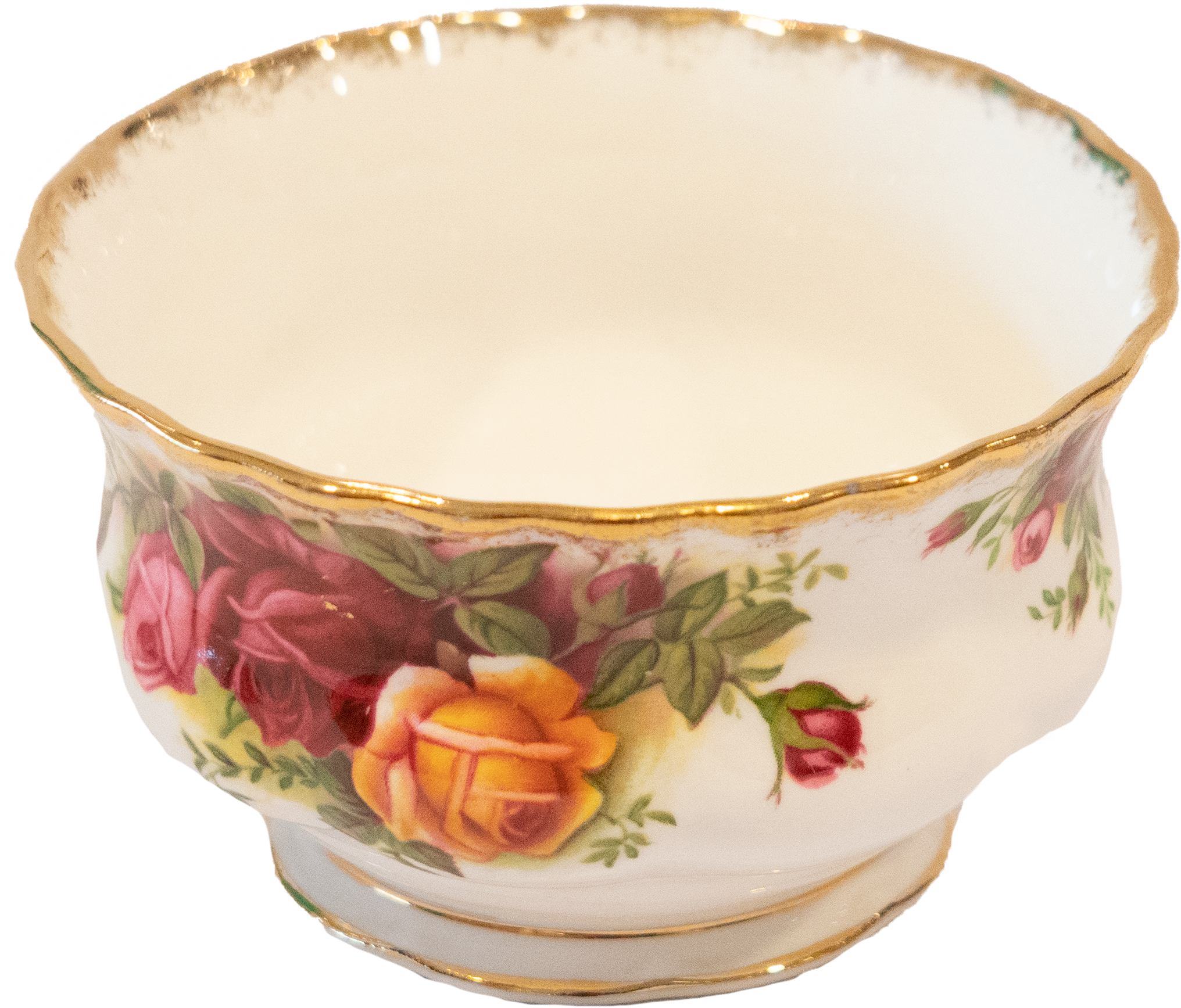 Royal Albert Old Country Roses  serisi 6’lı tiro çay fincanı takımı  (pot , şekerlik ,mumluk ve minik vazo )