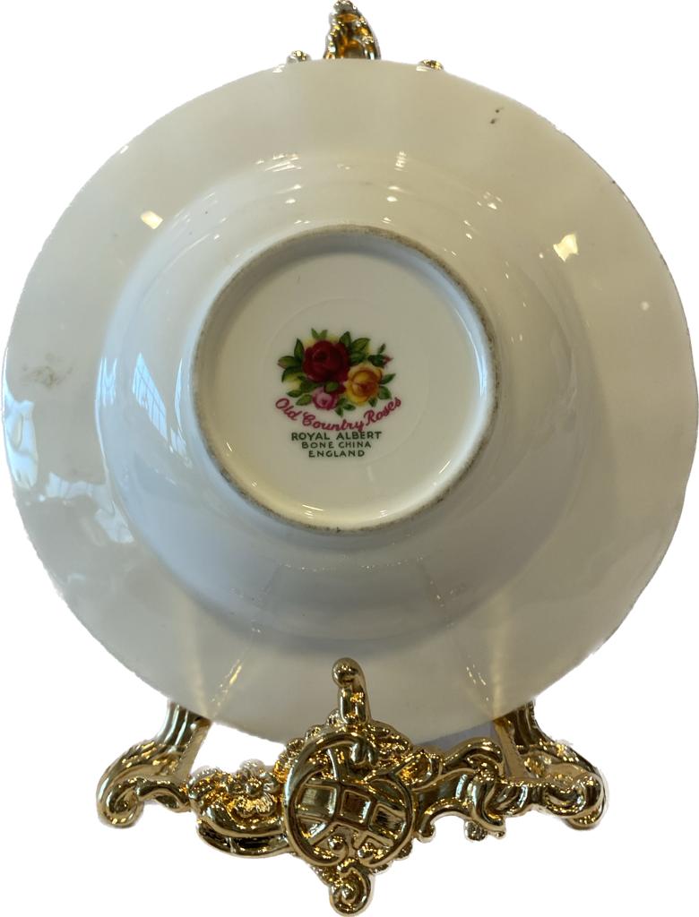 İngiliz Royal Albert Old Country Roses serisi porselen lokumluk / şekerlik