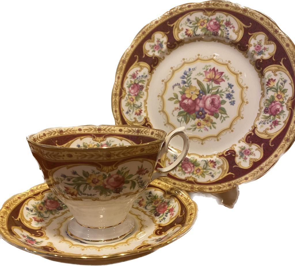 İngiliz Royal Albert Lady Hamilton çay fincanı trio set