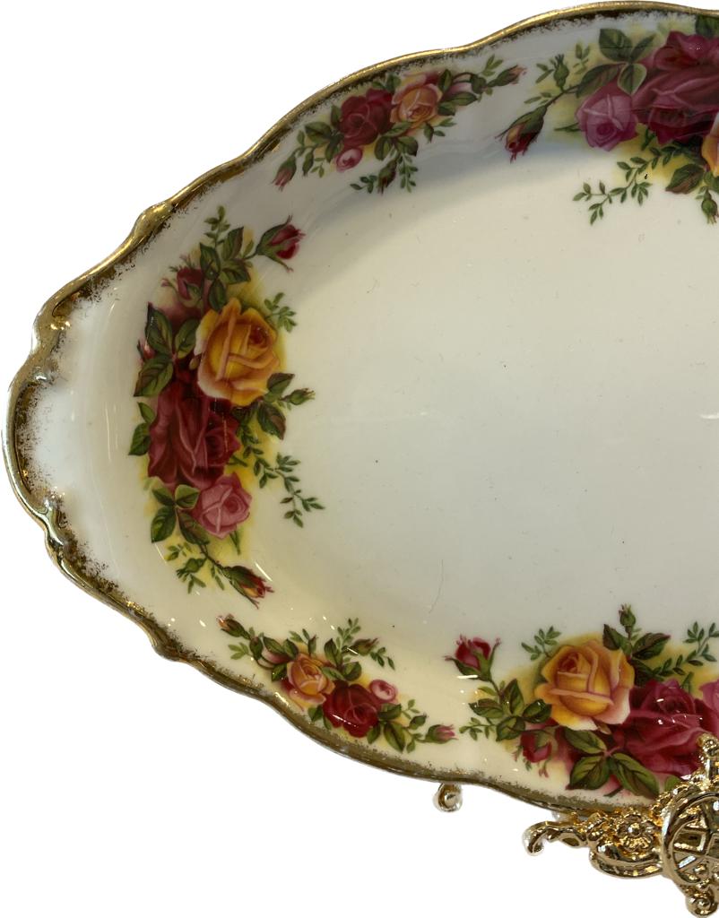 İngiliz Royal Albert Old Country Roses tepsi